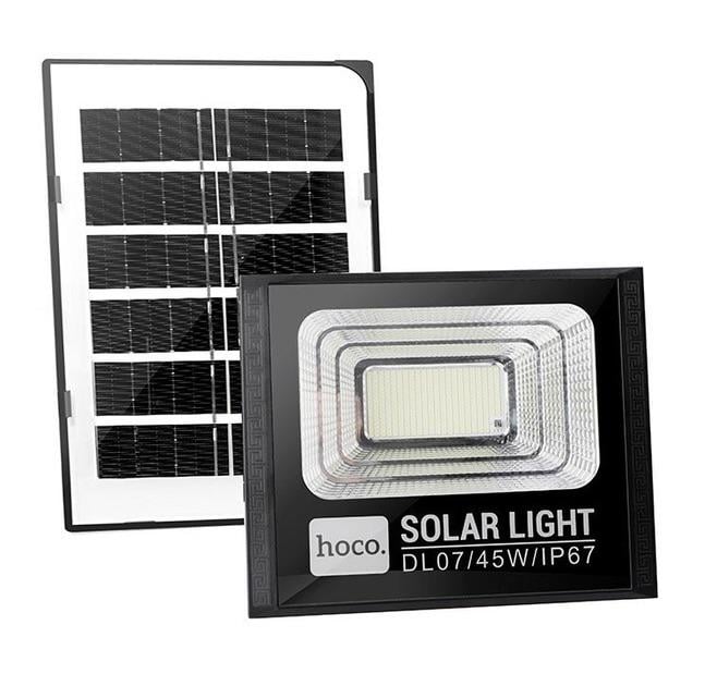 Лампа-прожектор Hoco Outdoor solar energy garden light 45W IP67 с пультом управления