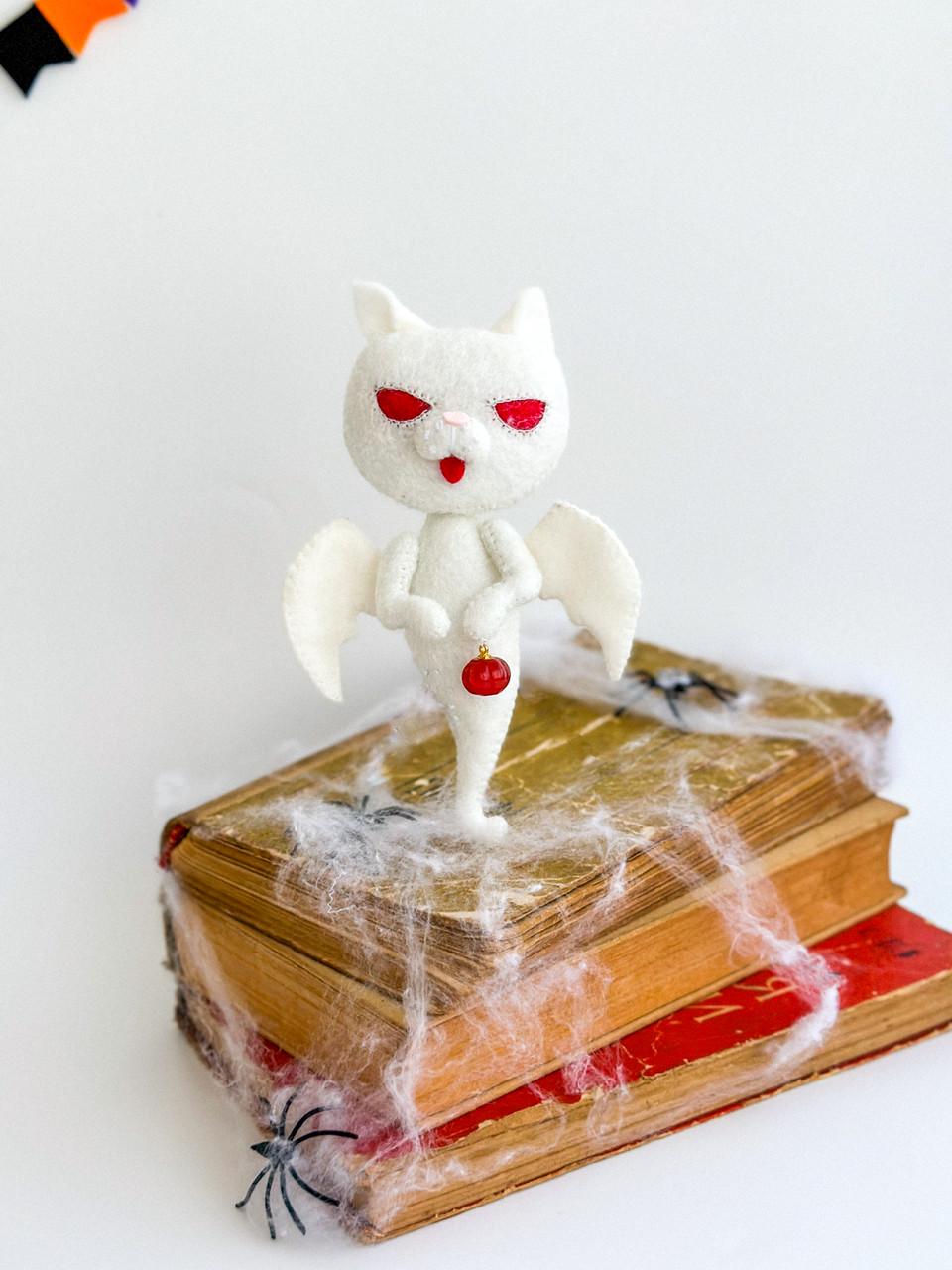 Игрушка Кот-призрак с тыквой (29528484) - фото 2 Игрушка Кот-призрак с тыквой (29528484) - фото 2