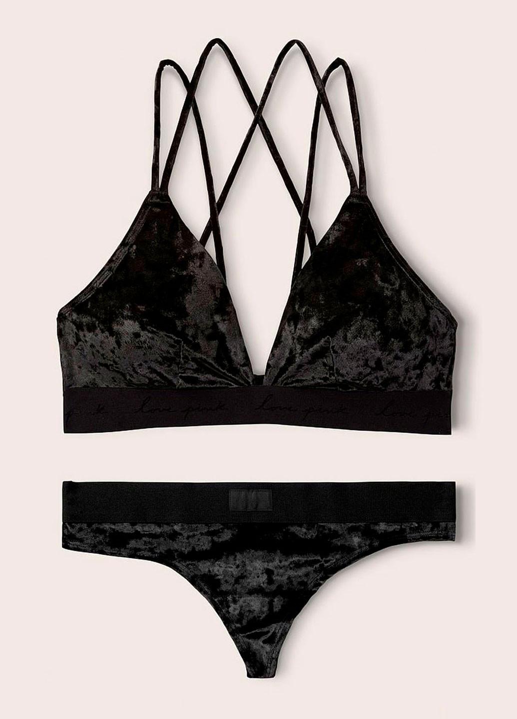 Комплект нижнего белья Victoria's Secret M Черный (000913038QB4M/M)