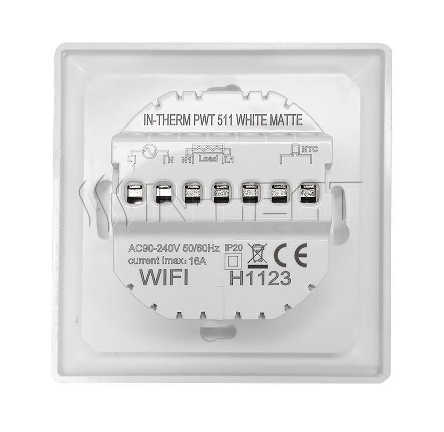 Терморегулятор программируемый IN-THERM PWT-511 Wi-Fi Белый (7338) - фото 4