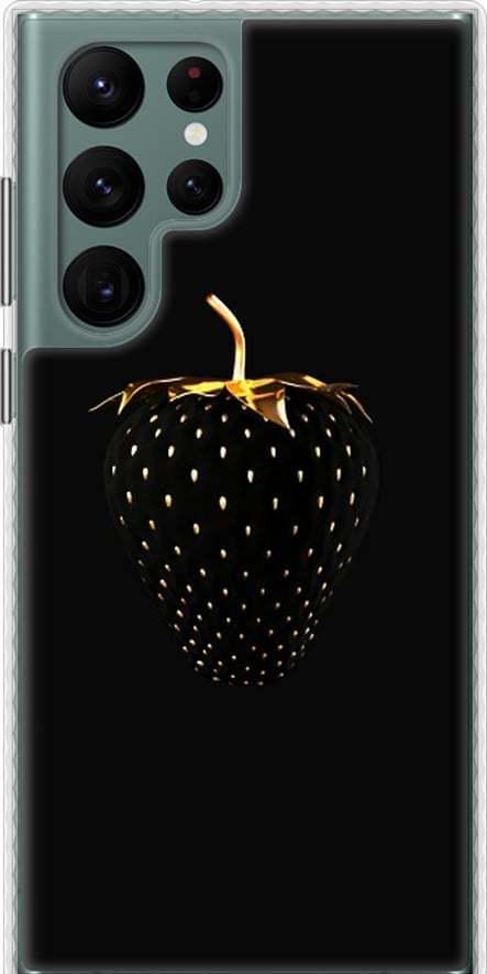 Чехол на Samsung Galaxy S22 Ultra Черная клубника (3585pc-2500-42517)