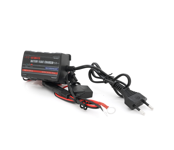 Зарядний пристрій для акумуляторів Merlion TE4-023 6/12V 0,75A з крокодилами Black (629878) - фото 2