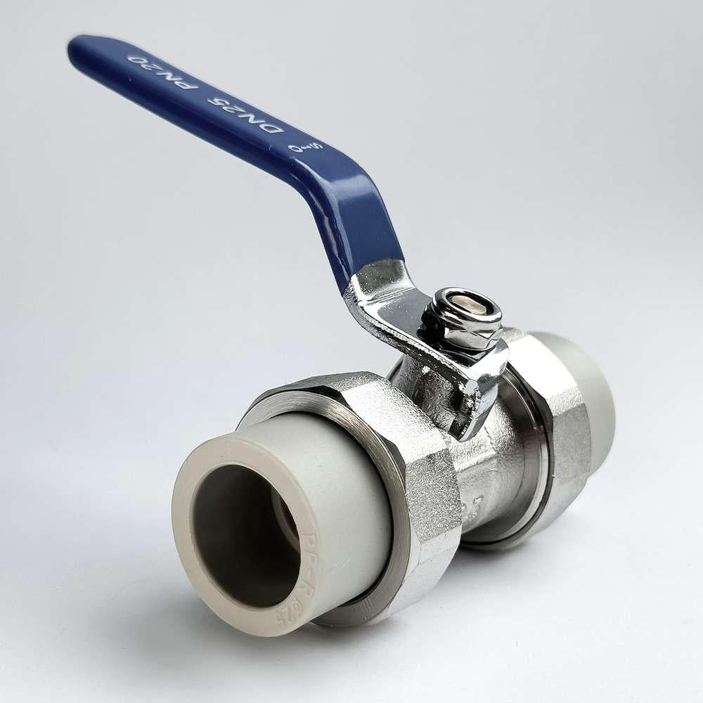 Кран SANTAN шаровой хромированный 25х25 PP-R (88460)