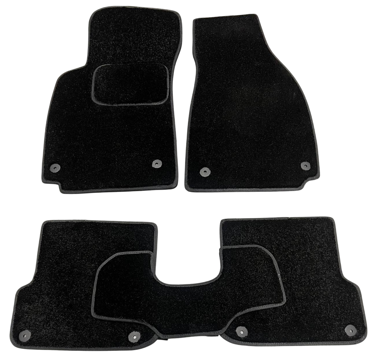 Коврики в салон ворсовые для Audi A6 С6 2006-2011 Ворс Люкс 5 шт. Черный (27326779)