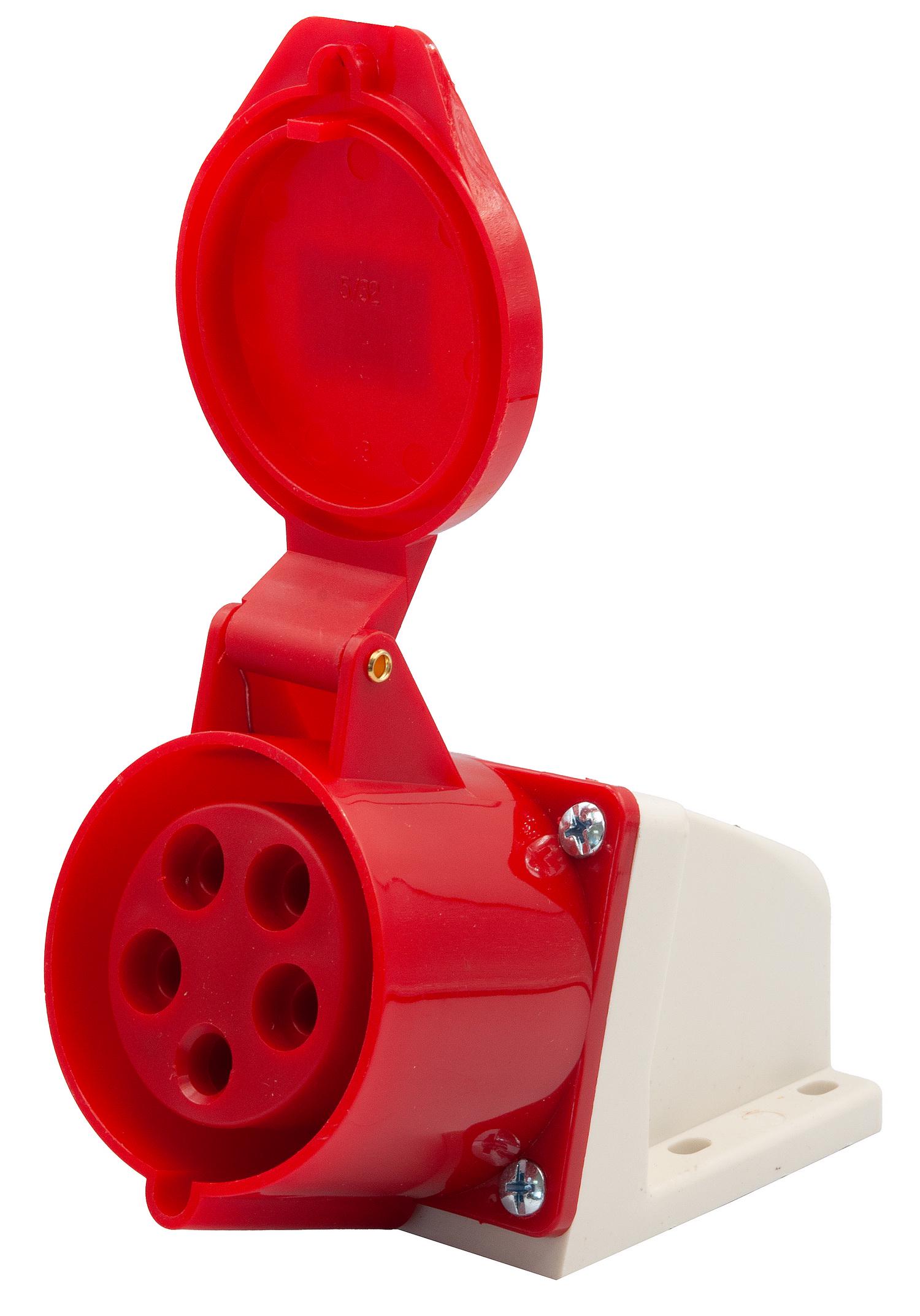Розетка силовая настенная 90° E.NEXT e.socket.pro.5.32 5p 380В 32А (125)