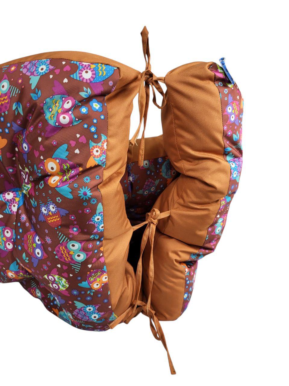 Бескаркасное кресло-трансформер мягкое с принтом Совенок 180х90 см (1459) - фото 6