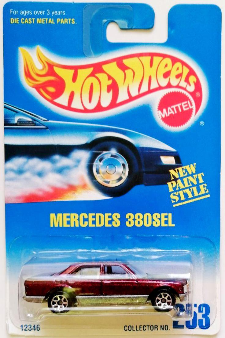 Игрушечная машинка Hot Wheels Mercedes 380SEL 1996 №253 7sp (12346-7sp)