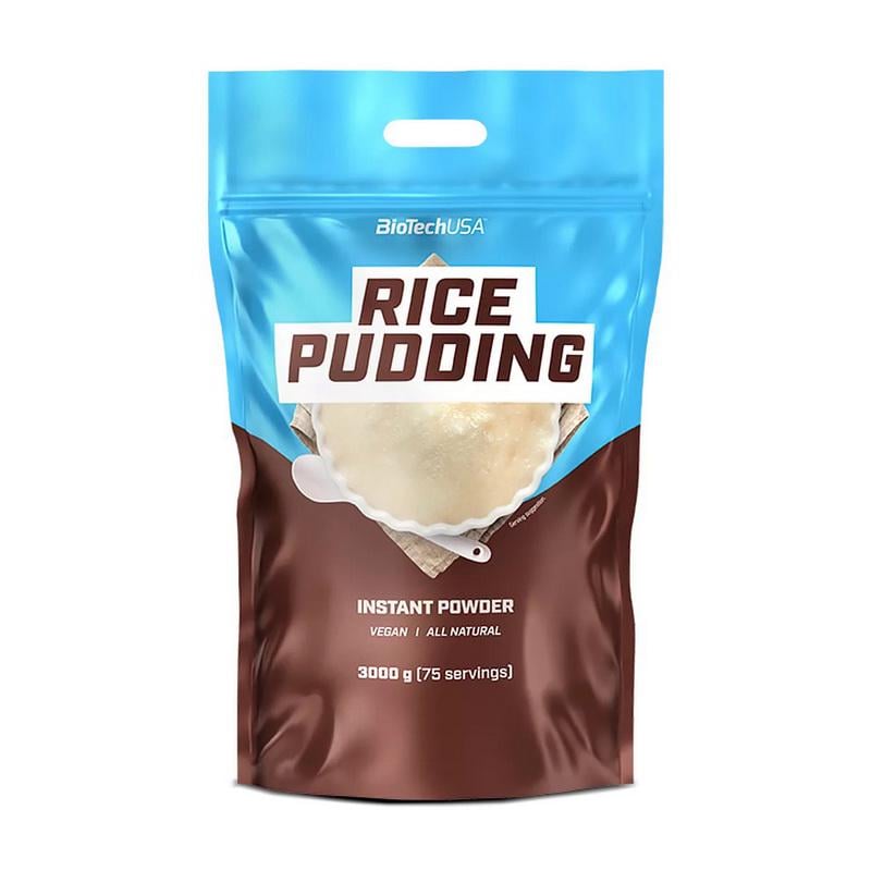 Каша рисова швидкого приготування без варіння BioTech Rice Pudding 3 кг Без смаку