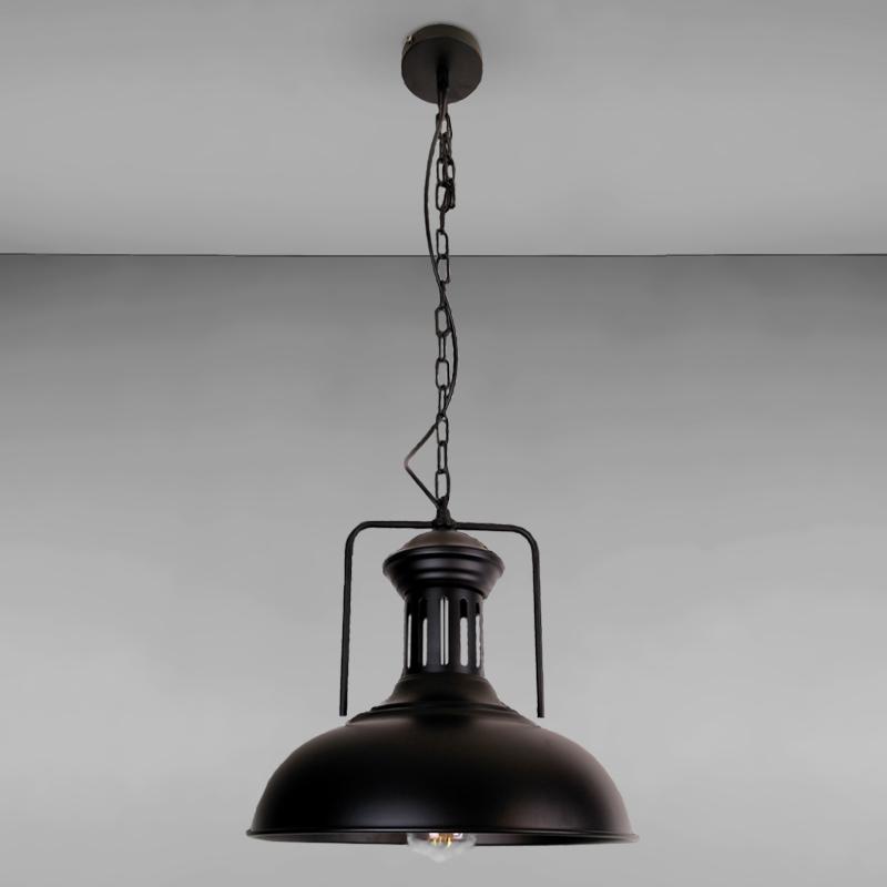 Люстра подвесная лофт Light House LS-15183-1 BK на одну лампу Черный