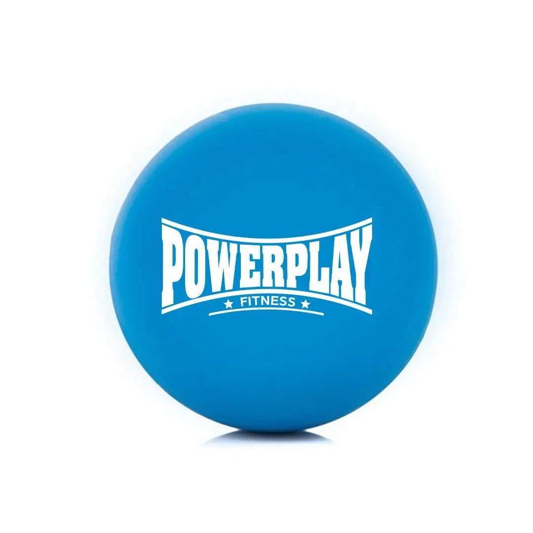 Массажный силиконовый мяч PowerPlay PP-4354 Silicone Lacrosse Ball 6,3 см Синий