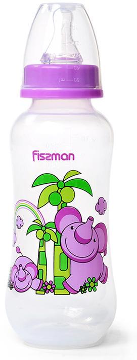 Бутылочка детская для кормления Fissman Babies парочка слонят 300 мл Бутылочка детская для кормления Fissman Babies парочка слонят 300 мл