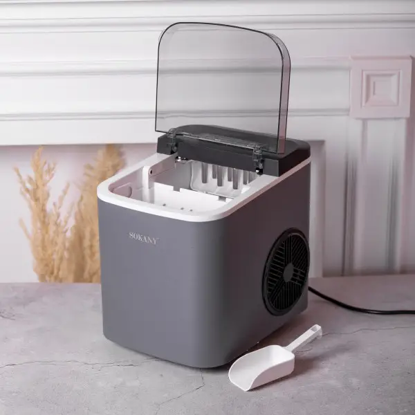 Льодогенератор настільний Sokany SK-03038 із сенсорним керуванням 112 Вт Чорний (147-107- SK-03038) - фото 3