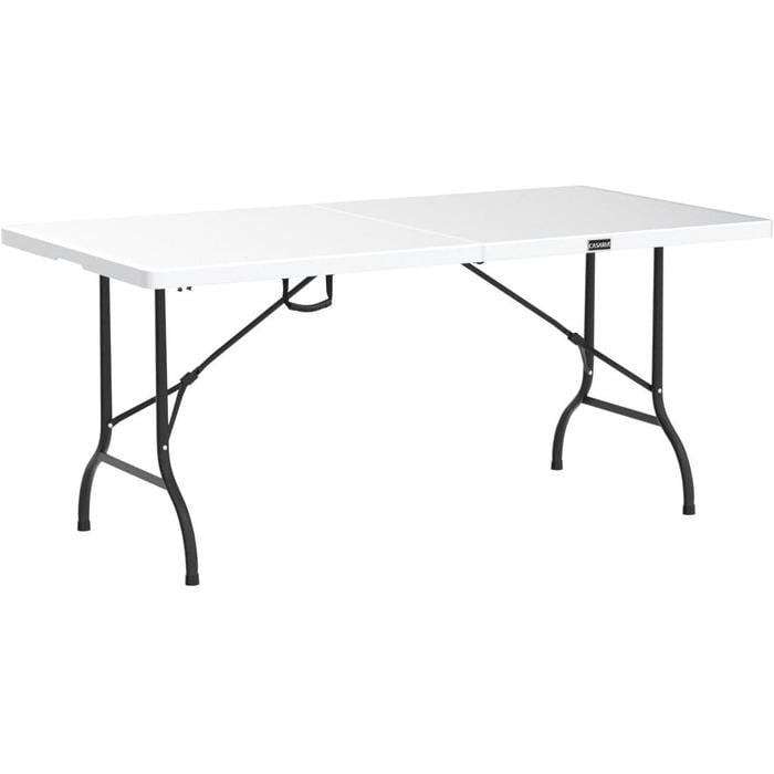 Туристический стол раскладной Casaria 180x75 см Белый (2682322)