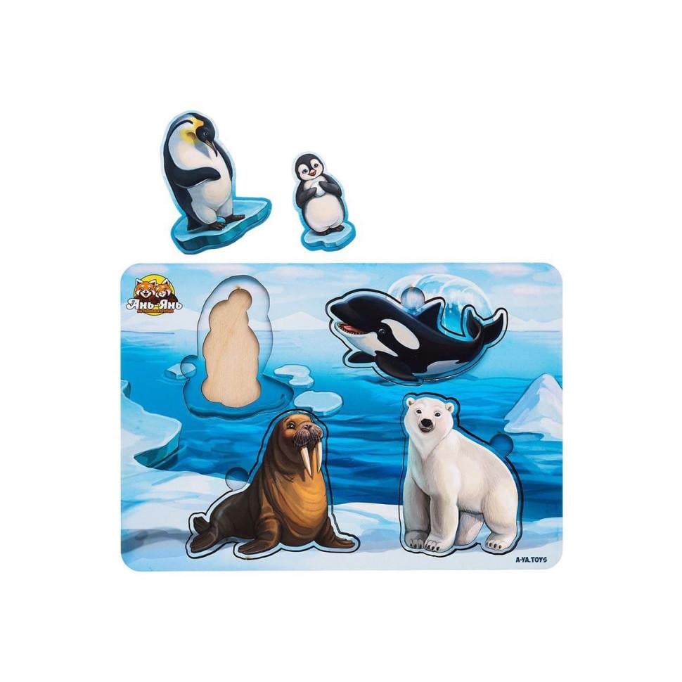 Пазлы деревянные Ubumblebees Арктика мама и малыш 23х16 см (IP-177-P-145) Пазлы деревянные Ubumblebees Арктика мама и малыш 23х16 см (IP-177-P-145)