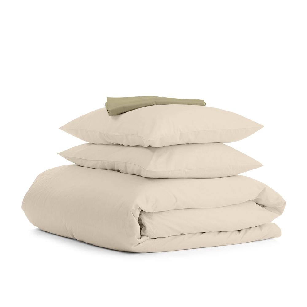 Комплект евро постельный Cosas Ranfors Beige Olive 200x220 см (4822052051511)
