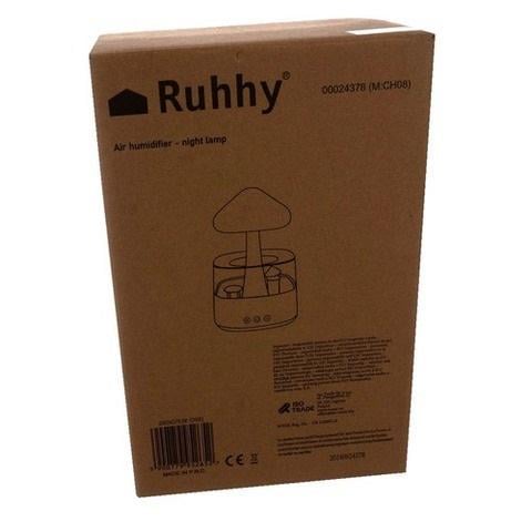 Увлажнитель воздуха ароматический с LED-ночником и эффектом дождя Белый - фото 17