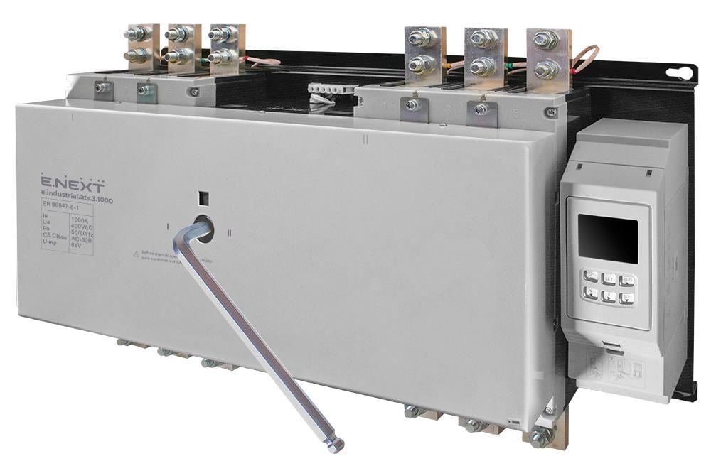 Автомат ввода резерва E.NEXT e.industrial.ats.3.1000 3Р 1000A 65кА (i088022)