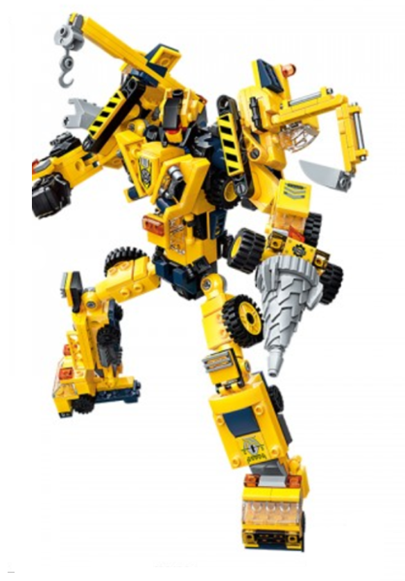 Конструктор Qman Строительная техника 6в1 479 дет.