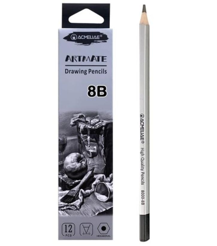 Карандаши чернографитные Acmeliae 8В Artmate 12 шт.