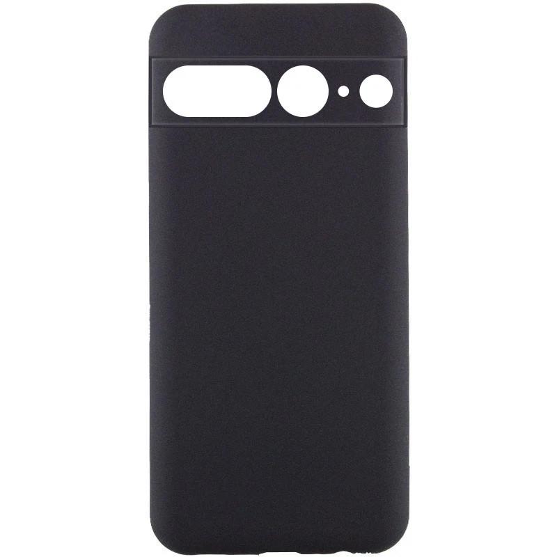 Чохол протиударний TPU GETMAN Liquid Silk Full Camera для Google Pixel 7 Pro Чорний/Black