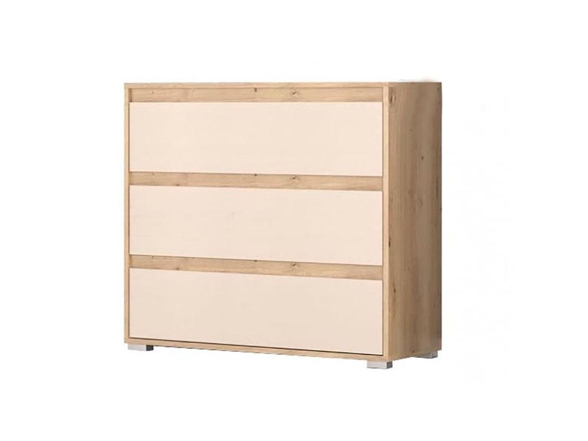 Комод для квартири 3Ш Mebel Service Торіно 84,1х35х77,3 см Дуб артізан/Шампань (23438422) - фото 1 Комод для квартири 3Ш Mebel Service Торіно 84,1х35х77,3 см Дуб артізан/Шампань (23438422) - фото 1