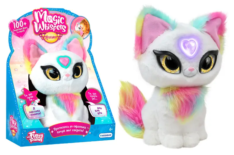 Інтерактивна іграшка Кошеня Луна 18603 "Magic Whispers" My Fuzzy Friends Білий - фото 2 Інтерактивна іграшка Кошеня Луна 18603 "Magic Whispers" My Fuzzy Friends Білий - фото 2