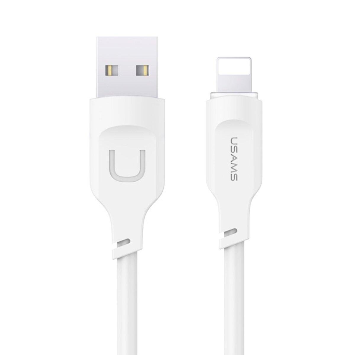 Кабель Usams US-SJ565 Lightning 2,4A Charging&Data Cable Lithe Series 1,2 м White (SJ565USB02)