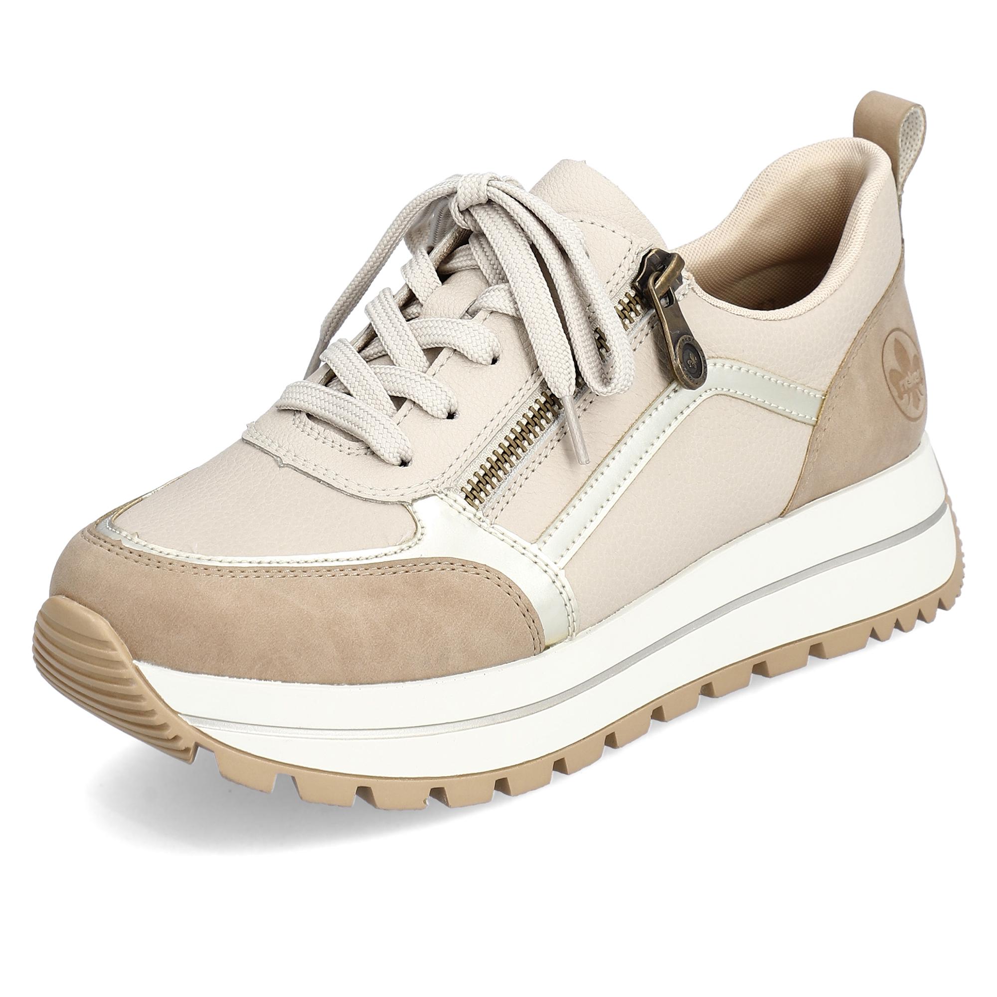 Кроссовки осенние женские RIEKER р. 40 Бежевый (035546-40) - фото 3 Кроссовки осенние женские RIEKER р. 40 Бежевый (035546-40) - фото 3