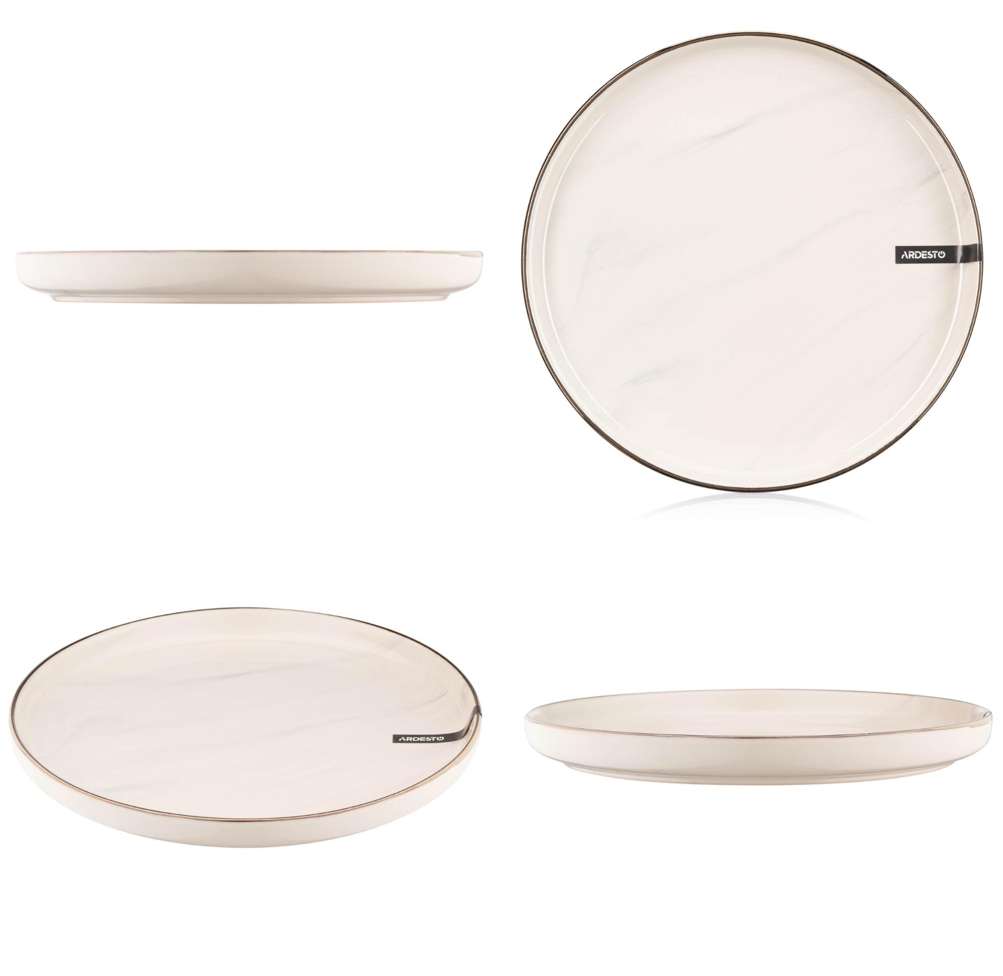 Сервиз столовой посуды Ardesto Marmo 60 предметов на 12 персон Бежевый мрамор - фото 6