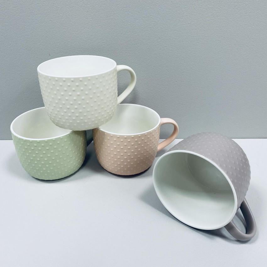 Набір чашок порцелянових S&T 4160-68 XXL 1000 мл 13,2х10,1 см 4 шт. (2360607908)