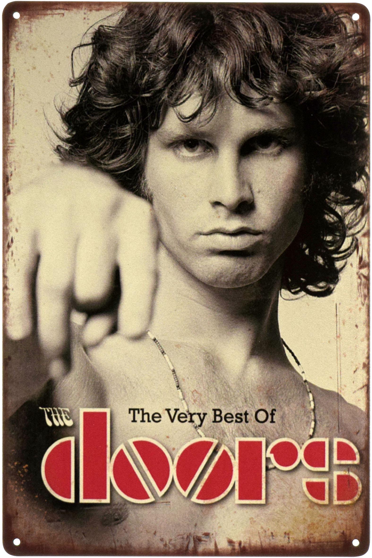 Табличка металлическая The Very Best Of The Doors 20x30 см