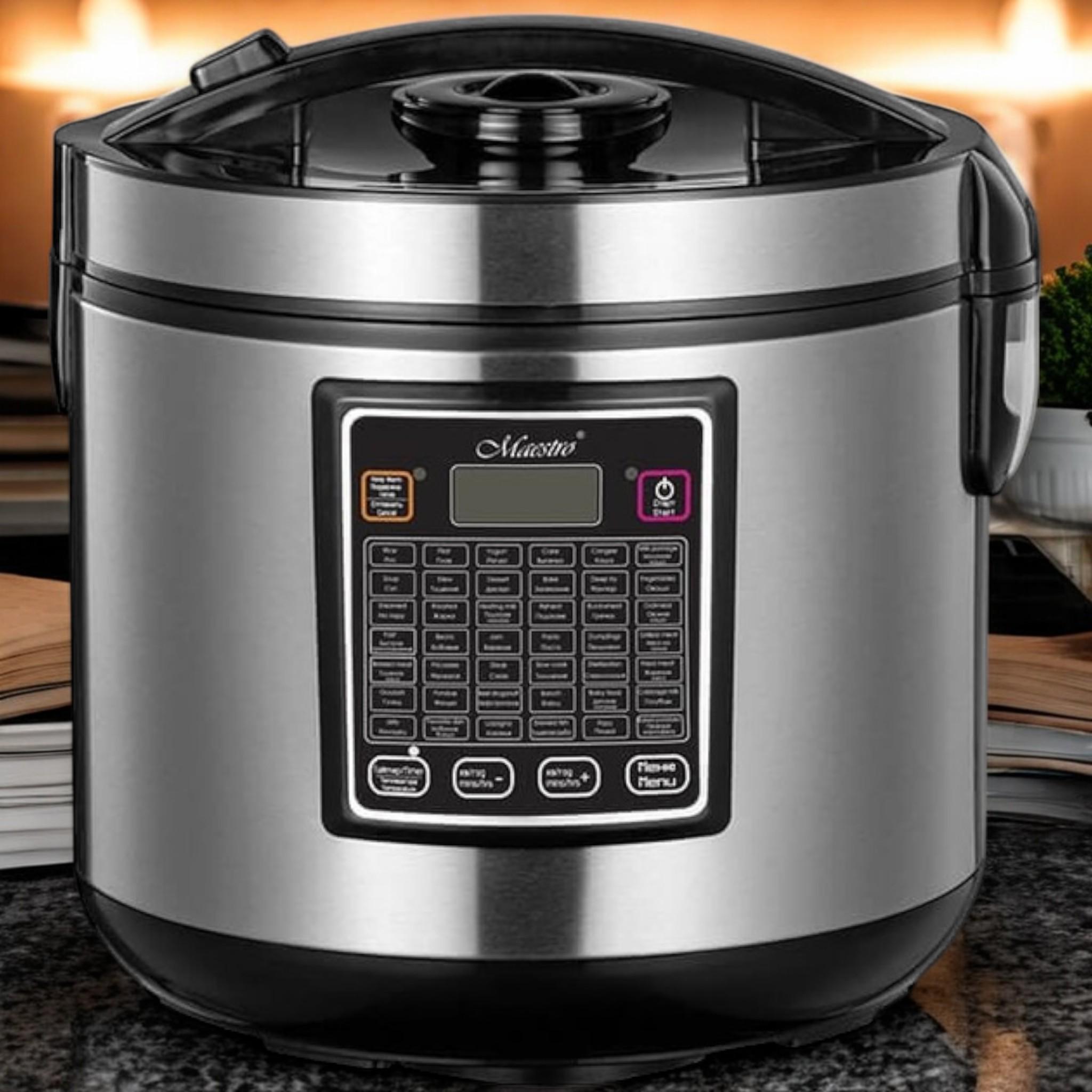 Мультиварка многофункциональная универсальная Maestro MR-793 42 программ 900 Вт 5 л Black (M_MR-793 Black) - фото 3