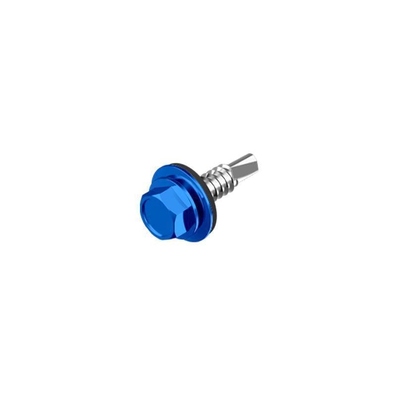 Саморез для кровли со сверлом Metalvis TEX-H DIN7504K 5,5х25 мм RAL5005 max 5,25 мм с шайбой цинк 250 шт. (9T62R09T65525R5005)