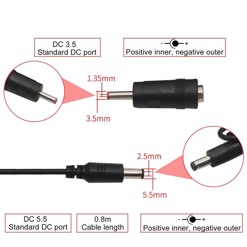 Кабель для роутера USB 5V на DC 9/12V 5,5x2,1/3,5x1,35 мм (USBDC5912V) - фото 4