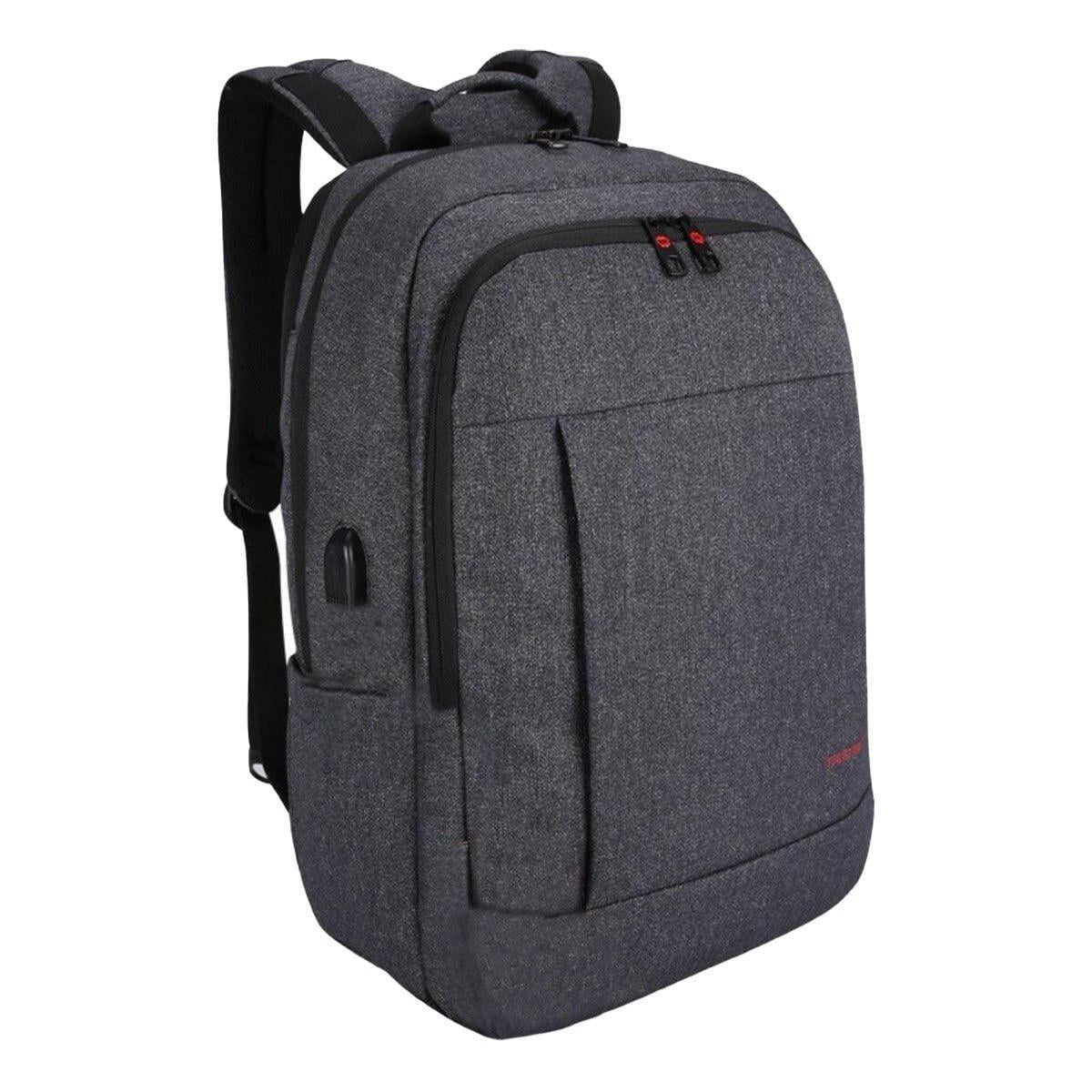 Рюкзак городской Tigernu T-B3142 с USB портом и отсеком для ноутбука до 17" 18 л Grey (19384)