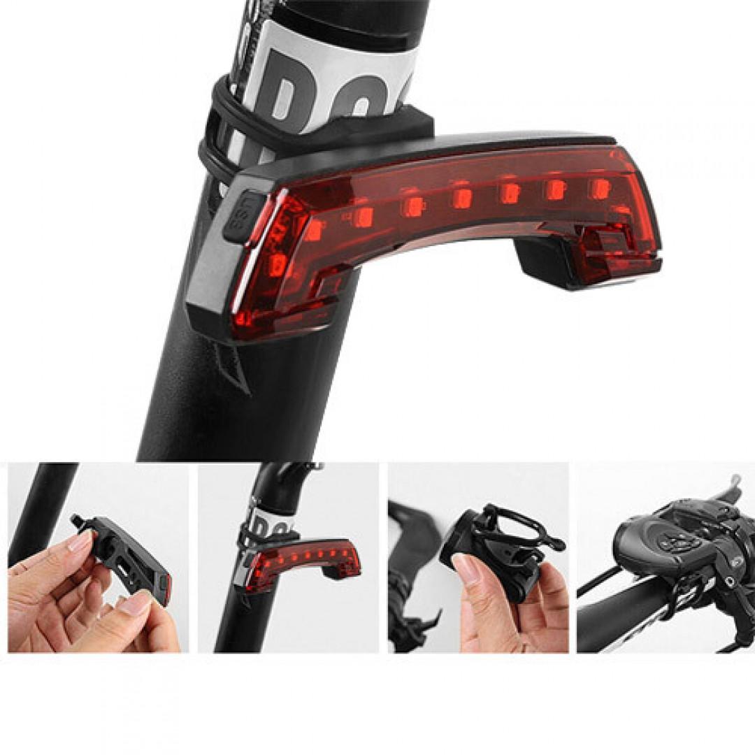 Велосипедная задняя фара BG-806-11SMD ЗУ micro USB + поворотники - фото 4 Велосипедная задняя фара BG-806-11SMD ЗУ micro USB + поворотники - фото 4