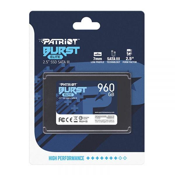 SSD-накопичувач Patriot Burst Elite 960GB 2,5" SATAIII TLC (PBE960GS25SSDR) - фото 3 SSD-накопичувач Patriot Burst Elite 960GB 2,5" SATAIII TLC (PBE960GS25SSDR) - фото 3