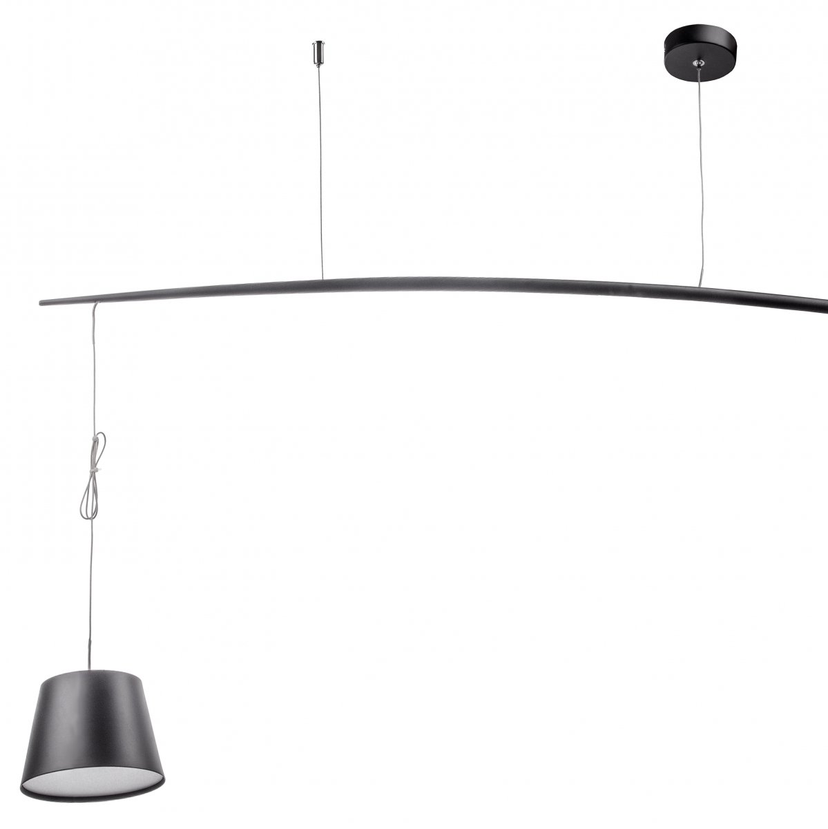 Люстра светодиодная Brille BL-548S/1x7W WW BK (23-514)