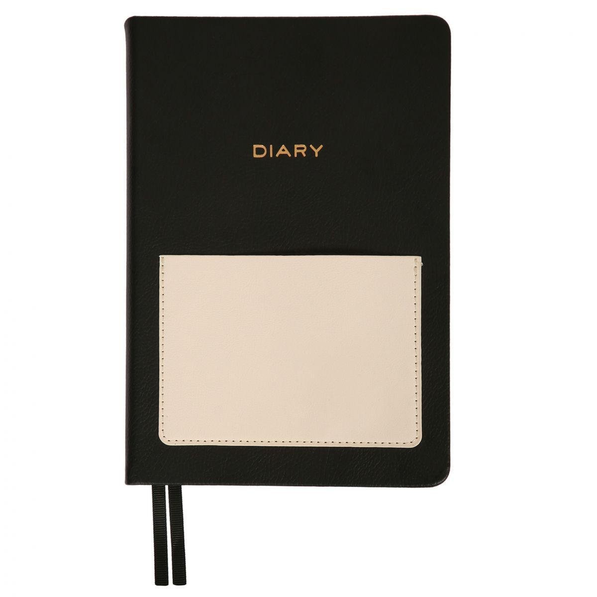 Дневник датированный 2026 Leo Planner Ottavio A5 368 стр. Черный (252684)