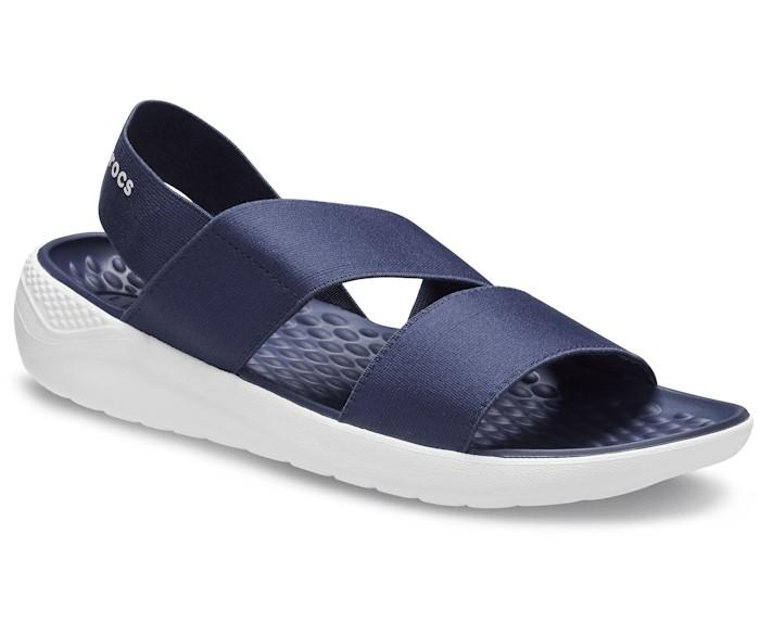 Сандалии Crocs LiteRide Stretch р. W7/EUR 37-38 Navy/White (10995986) - фото 3