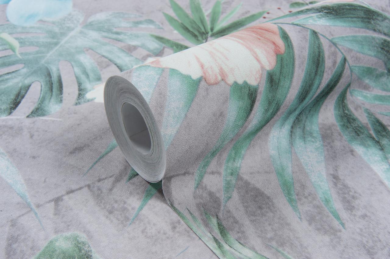 Шпалери універсальні LS миючі 10,05х1,06 м Бірюзово-червоний (5-1562) - фото 1 Шпалери універсальні LS миючі 10,05х1,06 м Бірюзово-червоний (5-1562) - фото 1