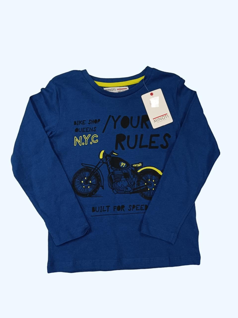 Лонгслів дитячий для хлопчика Minoti 116 см Синій (0236)