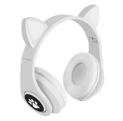 Наушники CAT с кошачьими ушками JST-B39M Bluetooth Белый