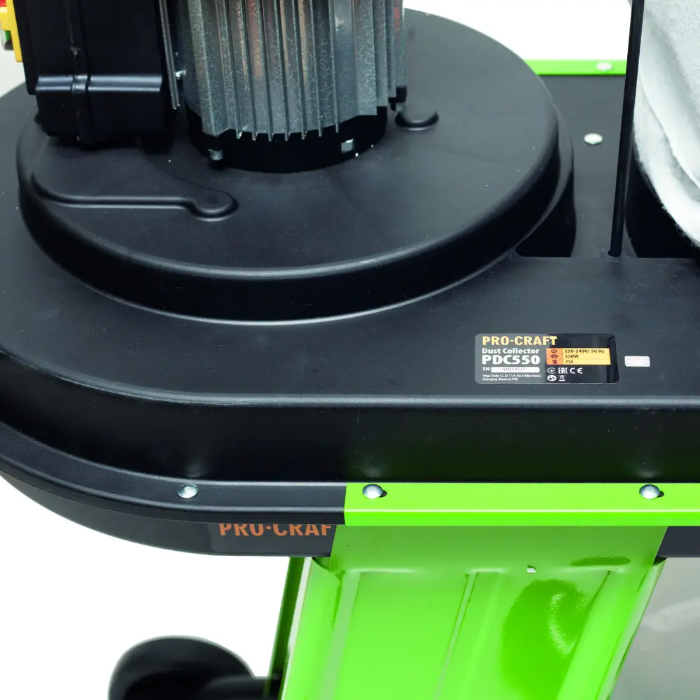 Стружкоотсос для опилок ProCraft PDC550 с мешком 75 л с насадками и колесами - фото 2