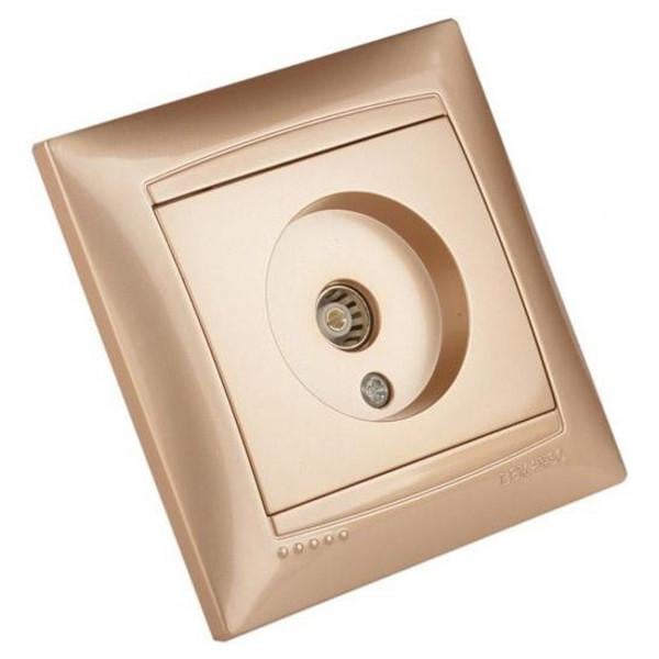 Розетка TV LEMANSO Сакура Золотой (27852724)