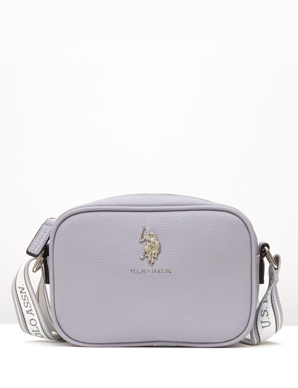 Сумка-кросбоді U.S. Polo Assn Lavender Світло-сірий (2179576888)