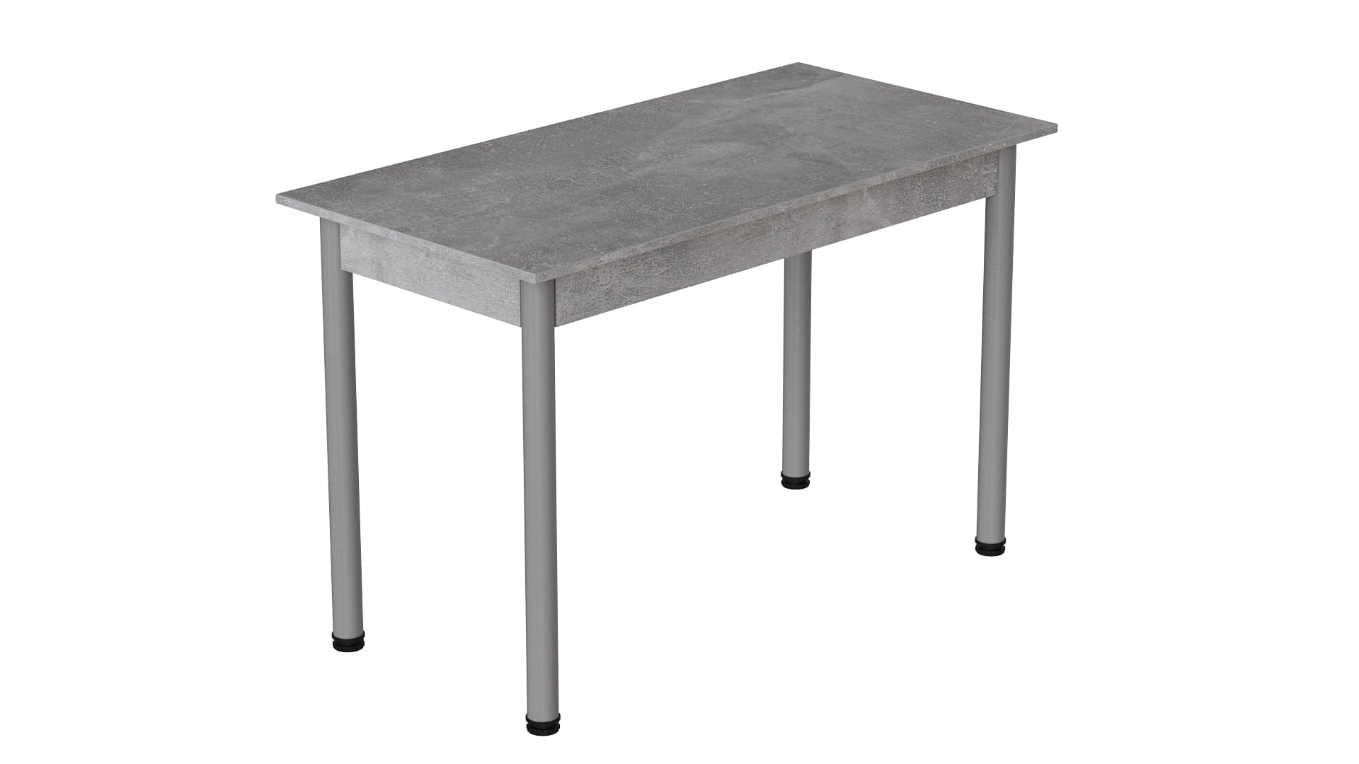 Стол кухонный Ferrum-decor Бенита ДСП 16 мм 75x120x80 см Белый/Бетон (BEN0042)