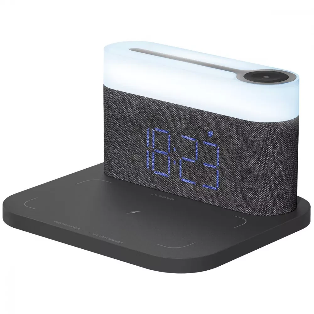 Нічник з бездротовою зарядкою Proove Day & Night 15W для Android/Samsung/Apple/iPhone (2814424922) Нічник з бездротовою зарядкою Proove Day & Night 15W для Android/Samsung/Apple/iPhone (2814424922)