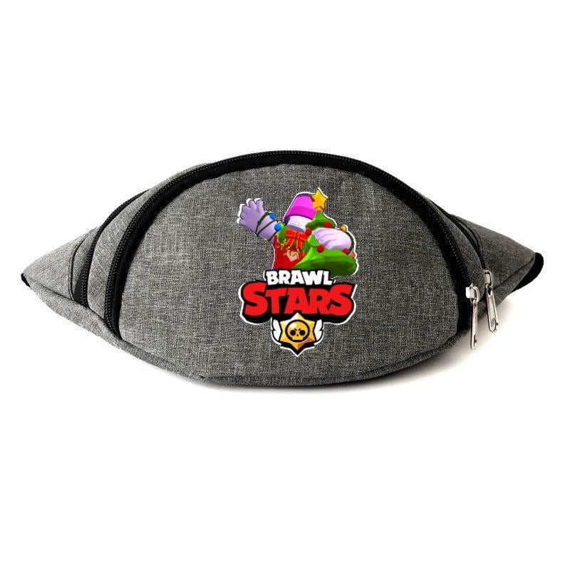 Поясная сумка-бананка Cappuchino toys Бравл Старс Фрэнк Праздничный BS-FP Серый (1454091348)