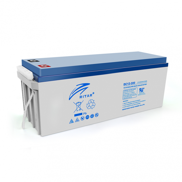 Акумуляторна батарея Ritar AGM DC12-200 12V 200Ah - фото 1 Акумуляторна батарея Ritar AGM DC12-200 12V 200Ah - фото 1